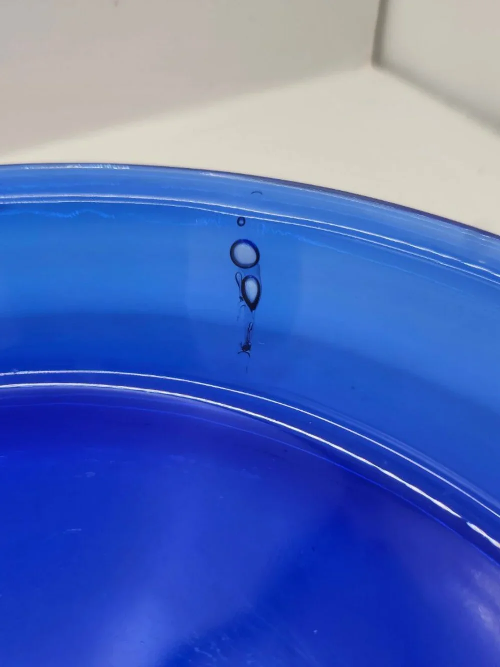 Vintage Anchor Hocking 10 Inch Cobalt Blue Glass Pie Plate